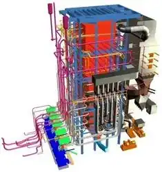 Design of (AFBC) boiler structure of 100 Tons