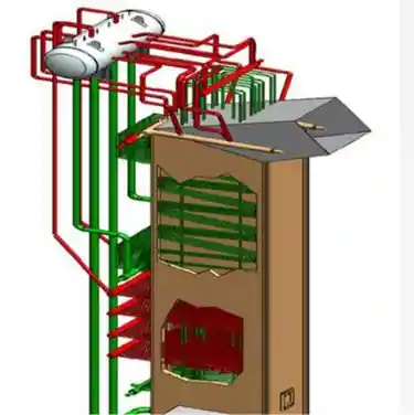 Waste Heat Recovery Boiler (WHRB) structure with a capacity of 50 Tons